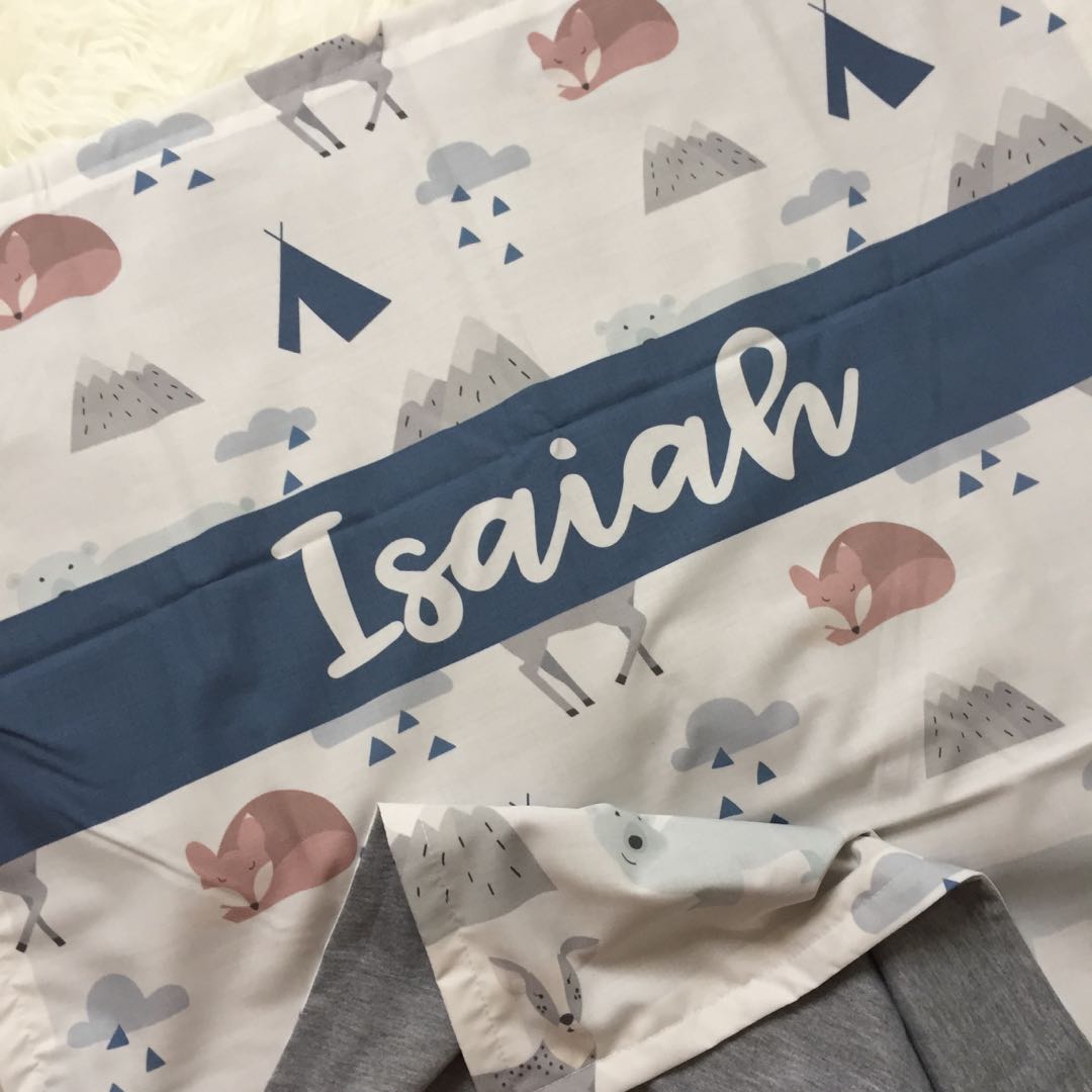 personalised baby bedding set