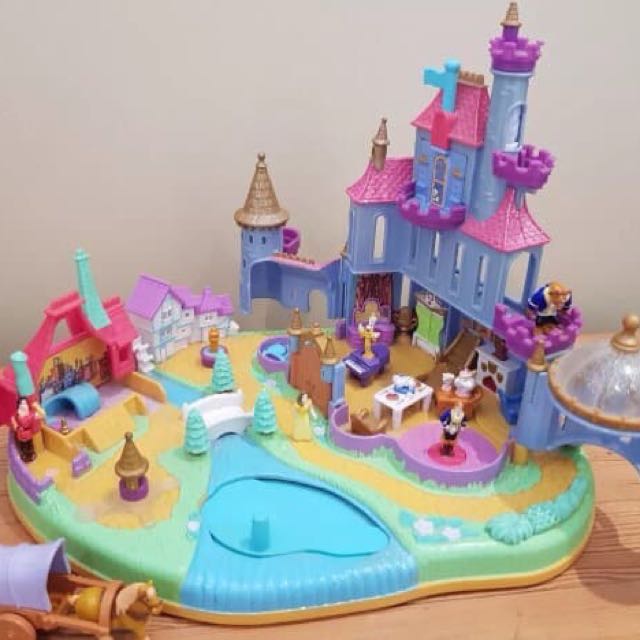 Pollypocket Beauty And The Beast Original Bluebird Fesyen Wanita Aksesoris Di Carousell