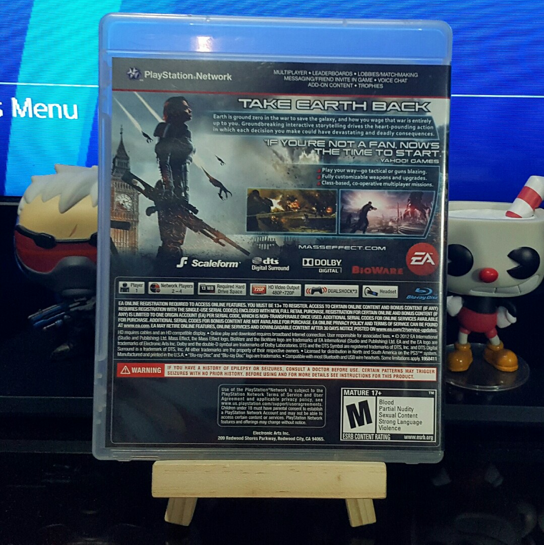 PS3 Mass effect 3 R1 (Category: PlayStation) located in Quezon City. Submitted by ulan_g (Listing ID 173099975, Image 2). Description: Mass Effect 3 for playstation 3 Region 1. No codes php500 Meet ups at Sm North or Trinoma I can ship at the buyer's expense. Payment is via BPI, Paypal or LBC.