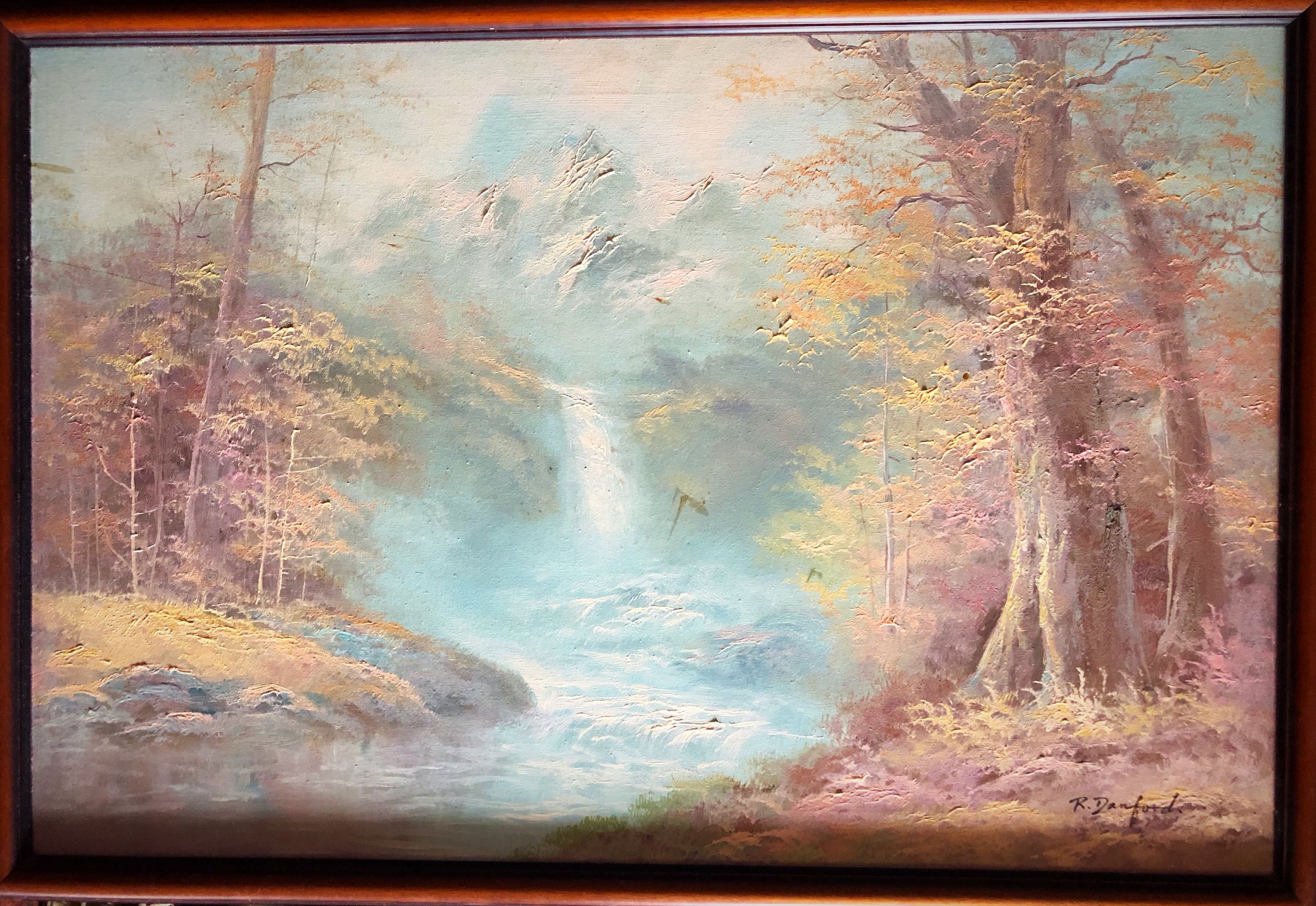R Danford Oil Painting Vintage Collectibles Vintage