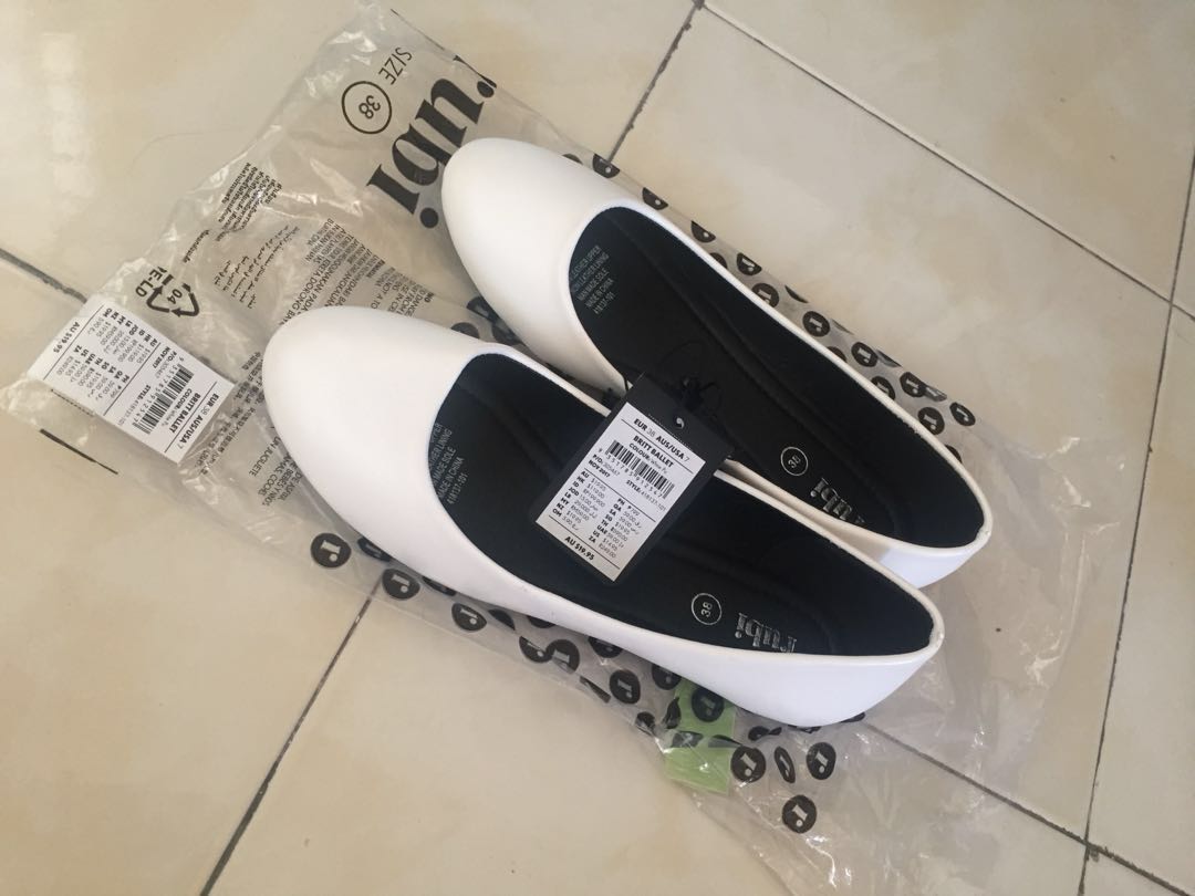 Rubi Flats BrittBallet Shoes (White), Women's Fashion, Footwear, Flats