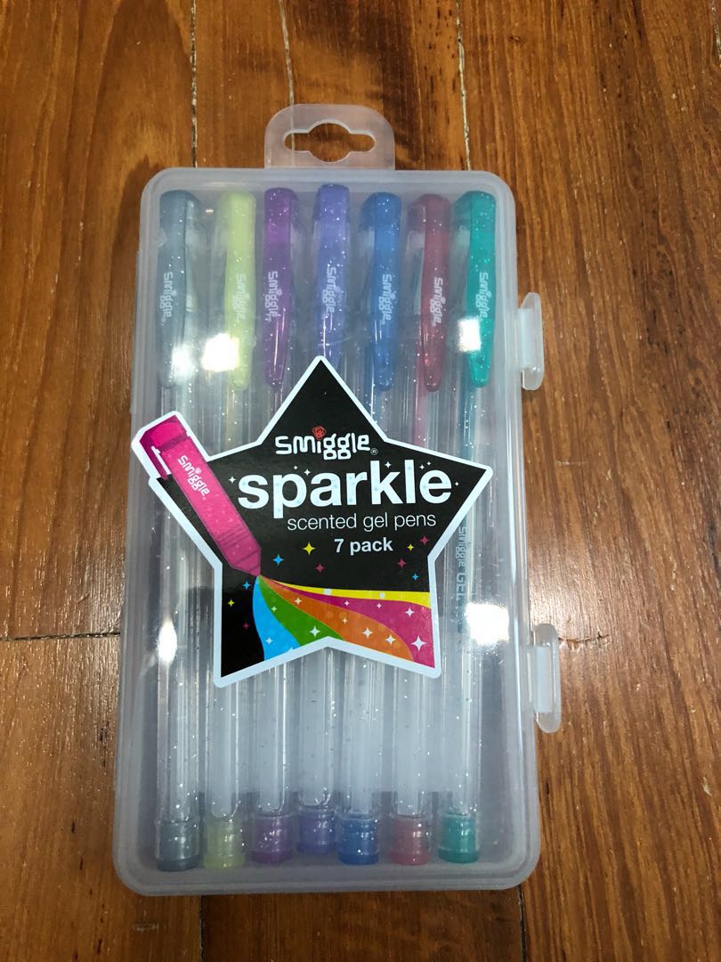 Smiggle sparkle gel pens, Hobbies & Toys, Stationery & Craft