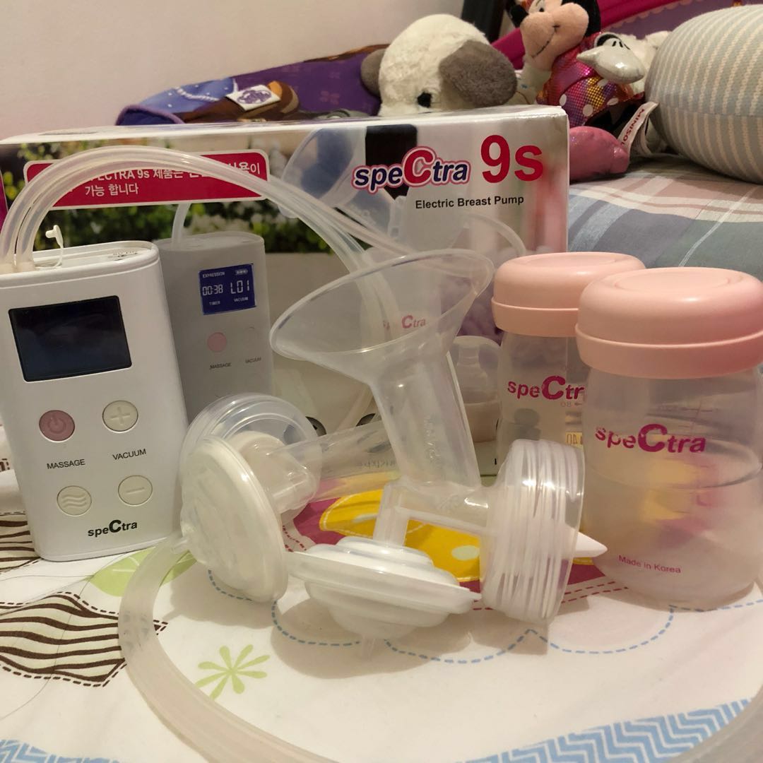 Spectra 9s Double Pump with 4 Nene Supply storage bottles, Babies