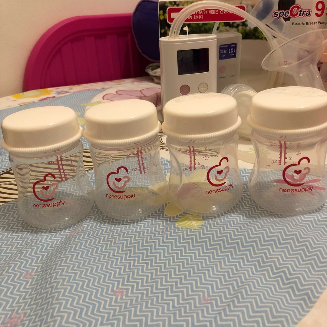 Spectra 9s Double Pump with 4 Nene Supply storage bottles, Babies