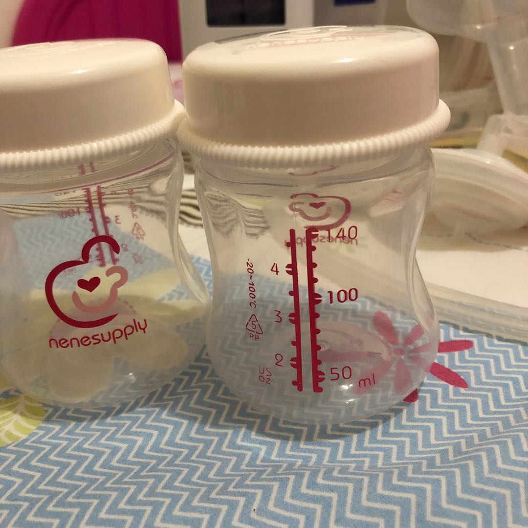 Spectra 9s Double Pump with 4 Nene Supply storage bottles, Babies