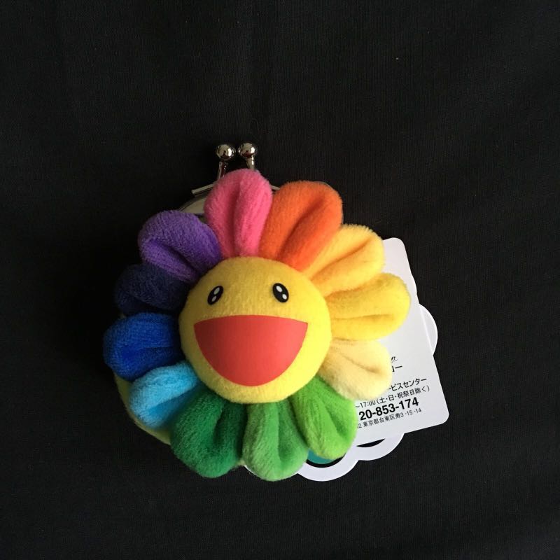 Takashi Murakami rainbow flower coin purse