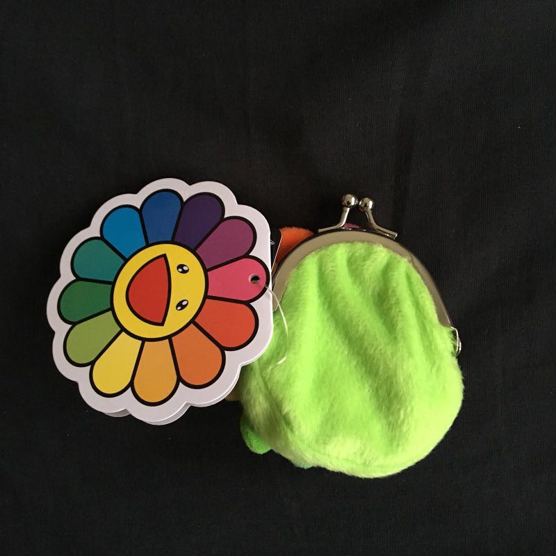 Takashi Murakami rainbow flower coin purse