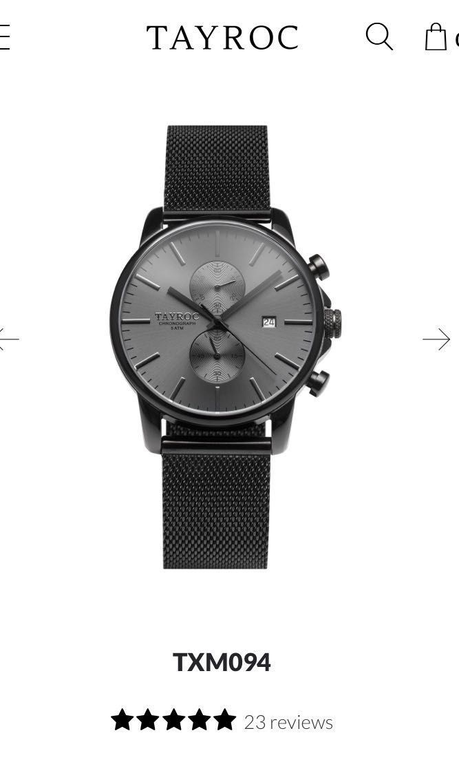 TAYROC CHRONOGRAPH WATCH TXM094 Men s Fashion Watches