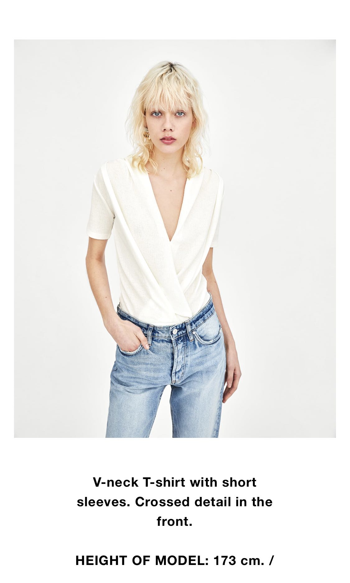 Zara white crossover top Clearance