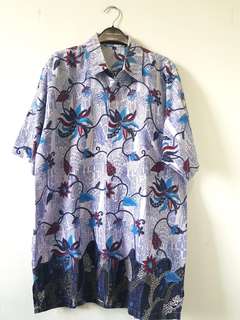 Batik ungu belum pernah pakai bahan katun