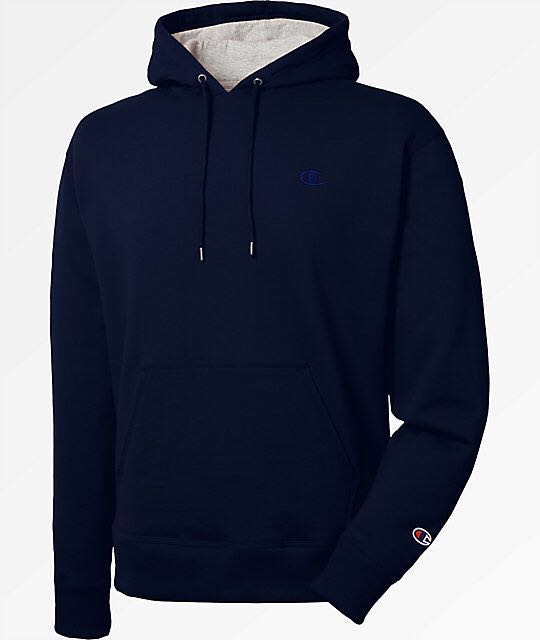 Navy blue hoodie champion clearance