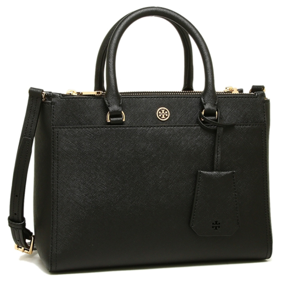 Authentic Tory Burch 46331 Robinson Small Double-Zip Tote Sling Handbag ...