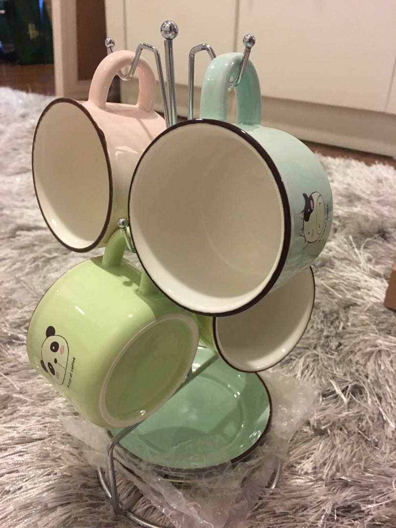 Cute Animal Mug Set, Furniture & Home Living, Kitchenware & Tableware