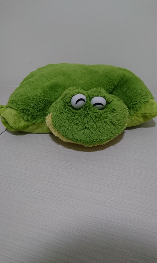 Cute Fluffly Frog Pillow Pet, Hobbies & Toys, Toys & Games on Carousell