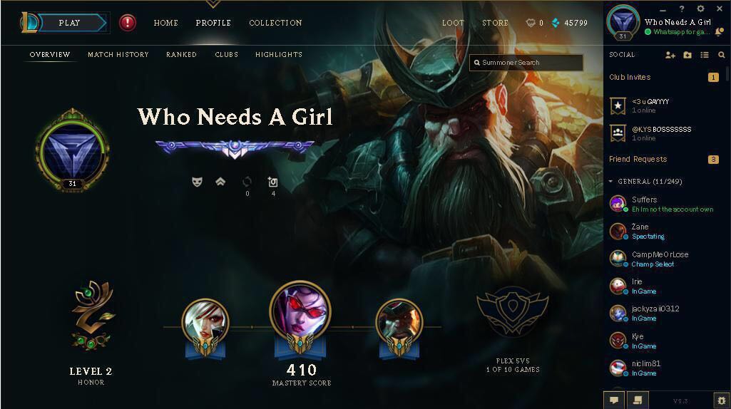 Diamond league of legend account, Video Gaming, Gaming Accessories, Game Gift Cards & Accounts