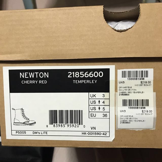 dr martens newton cherry