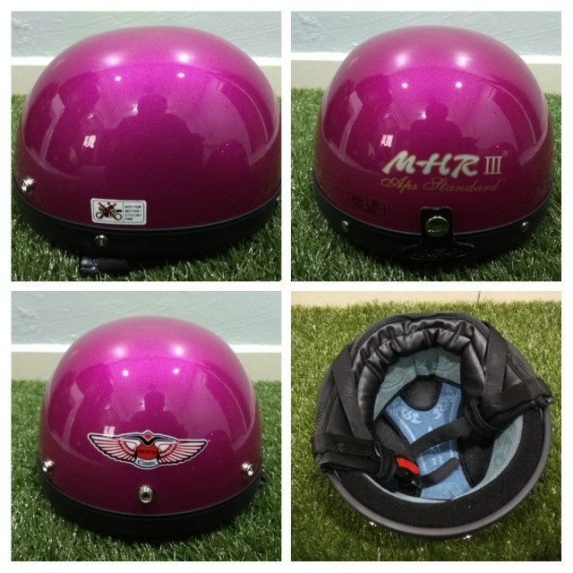 Helmet MHR Pink Motorbikes on Carousell