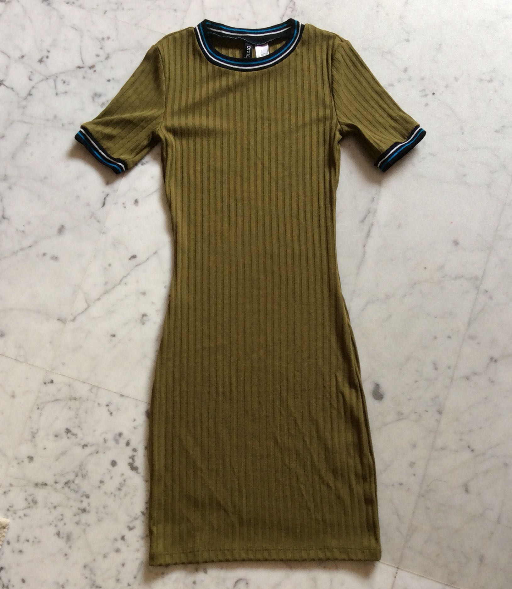H&m army green dress Clearance