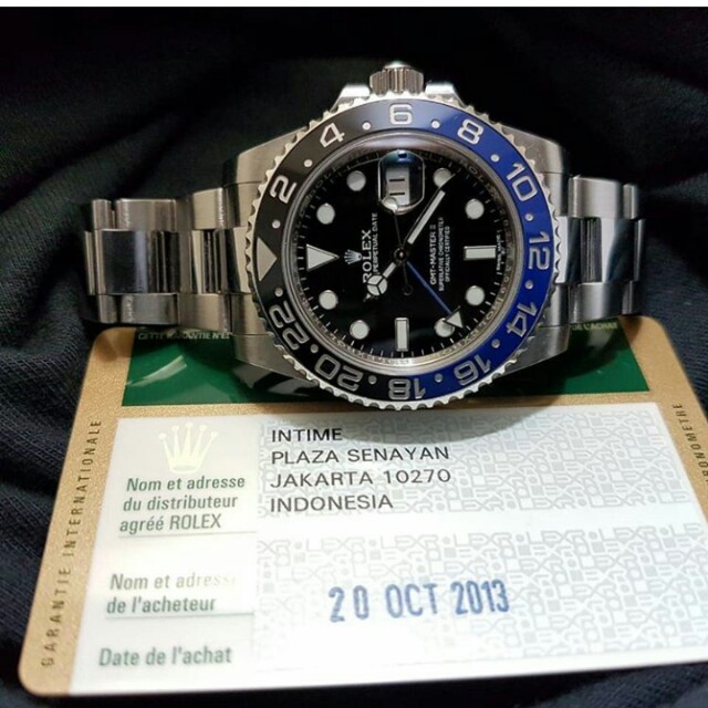 👉KEREN ABIS - ROLEX GMT Master-Batman 2013 #dl, Fesyen Pria, Jam Tangan di  Carousell