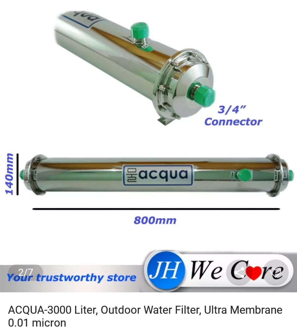 Outdoor water filter, ultra membrane, TV & Home Appliances, Kitchen