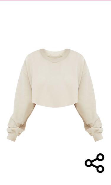 White ultimate cropped clearance sweater