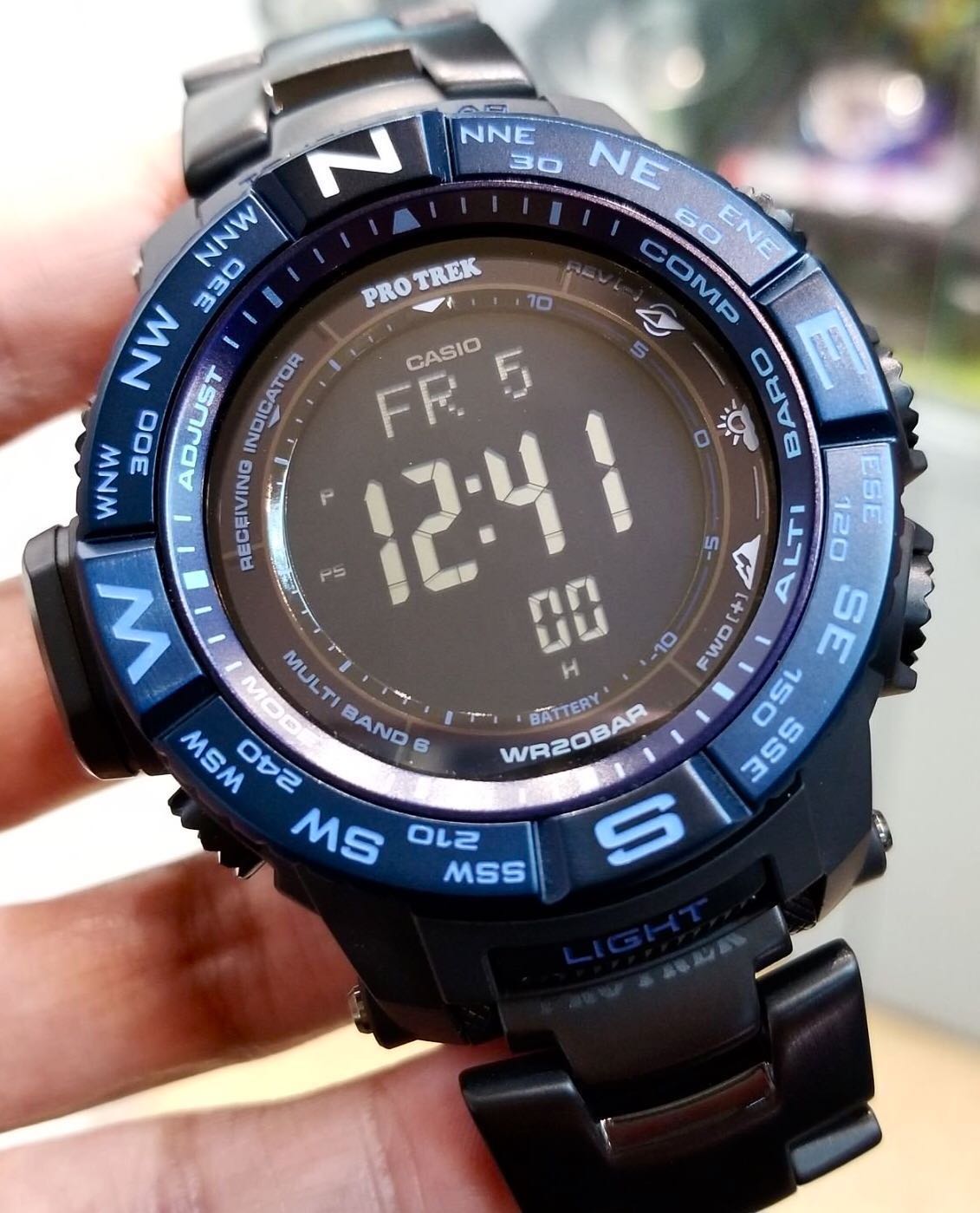 PROTREK DIVER WATCH 1 Year Official Valid Warranty 100 Original Authentic CASIO PRO TREK Digital Compass Triple Sensors Tough Solar Sports