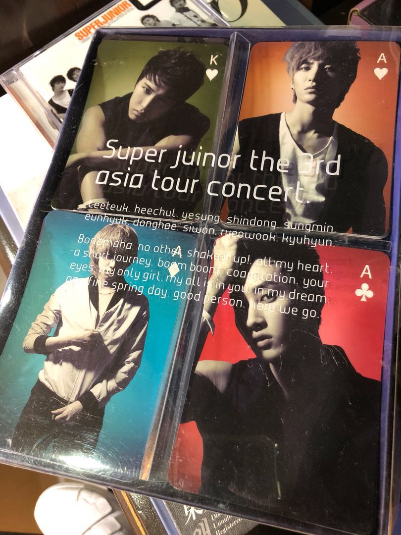 Super Junior Official SS3 Playing Cards, Hobbies & Toys, Memorabilia &  Collectibles, K-Wave on Carousell