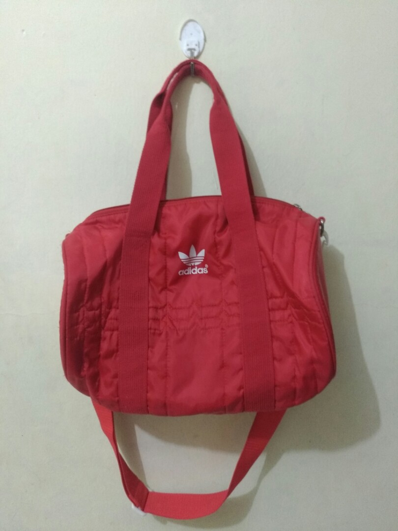 Tas Adidas Rolling Tabung Original, Fesyen Pria, Tas u0026 Dompet di Carousell