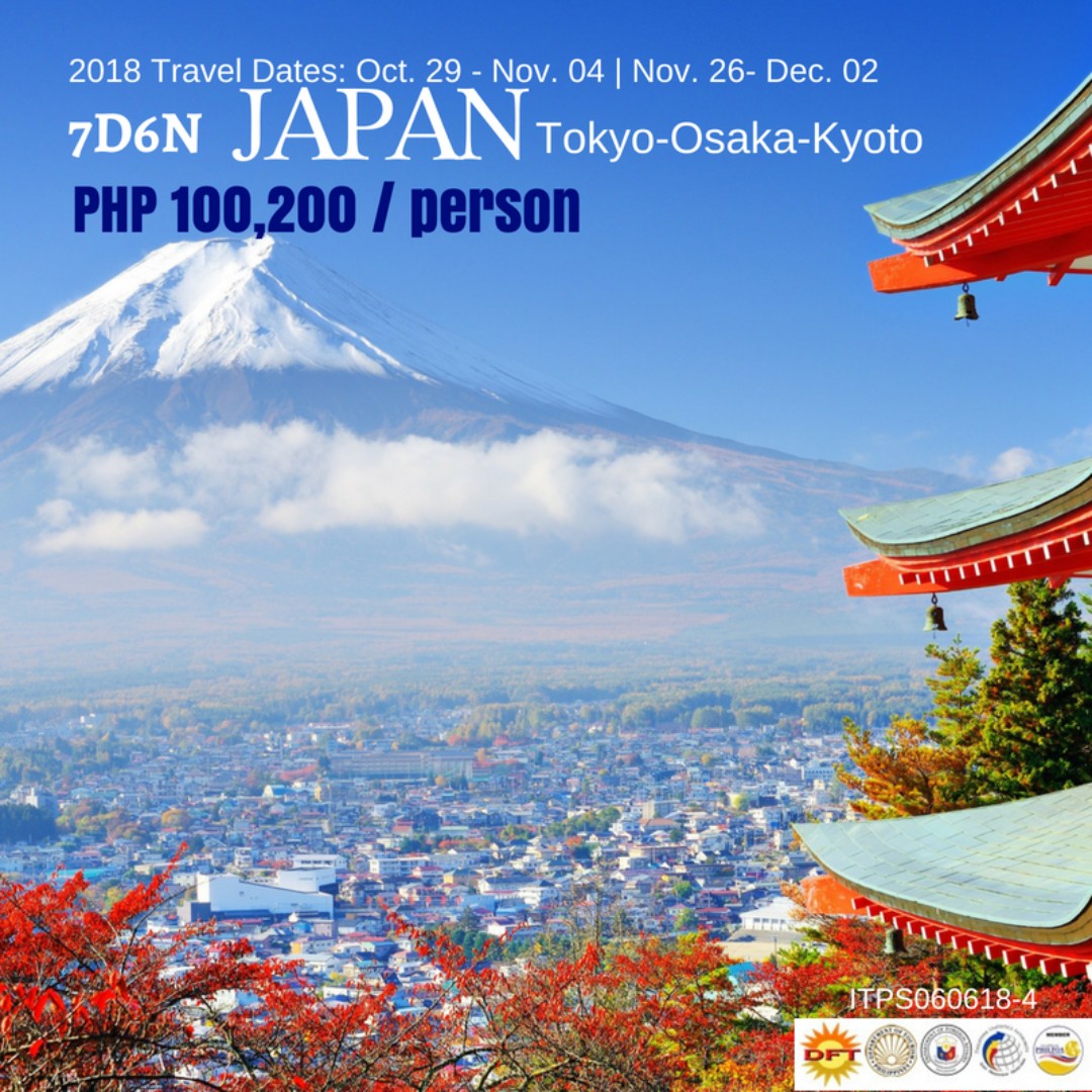 7 days japan tour package