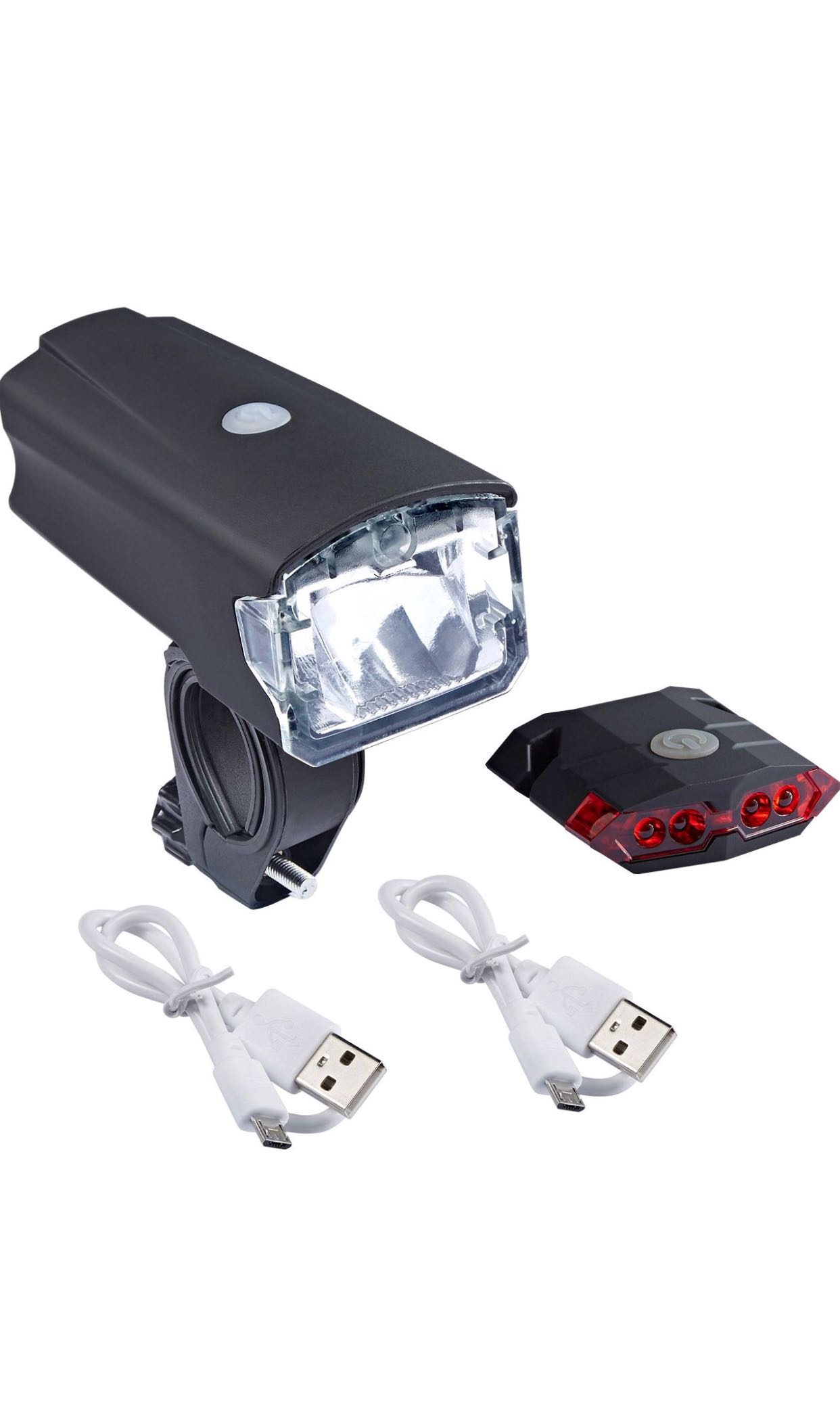 85 Akale Rechargeable Led Bike Lights Set Headlight Taillight Combinations Led Bicycle Light Set 650mah Lithium Battery 4 Light Mode Options 2 Usb Cables Motorcycles Motorcycle Accessories On Carousell