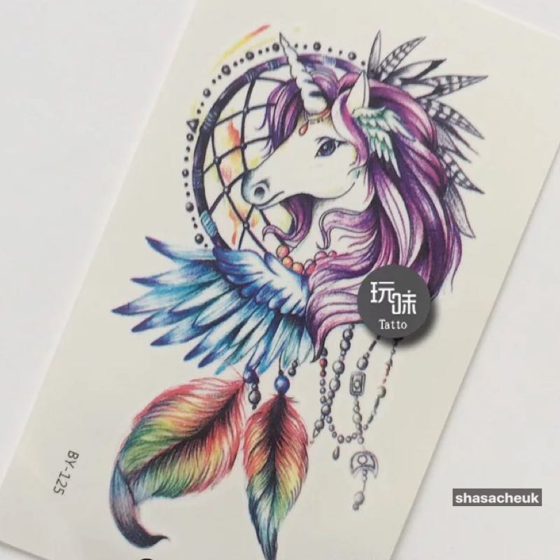 Unicorn Dream Catcher Tattoo Best Tattoo Ideas