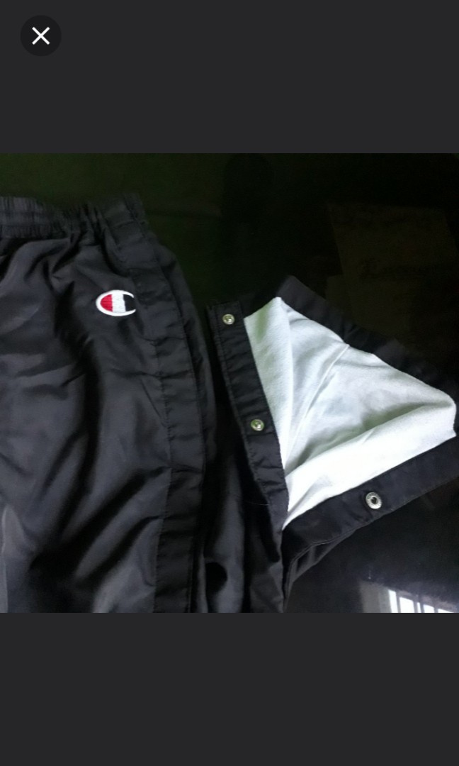 Authentic Champion Tearaway Track Pants Women s Fashion Bottoms