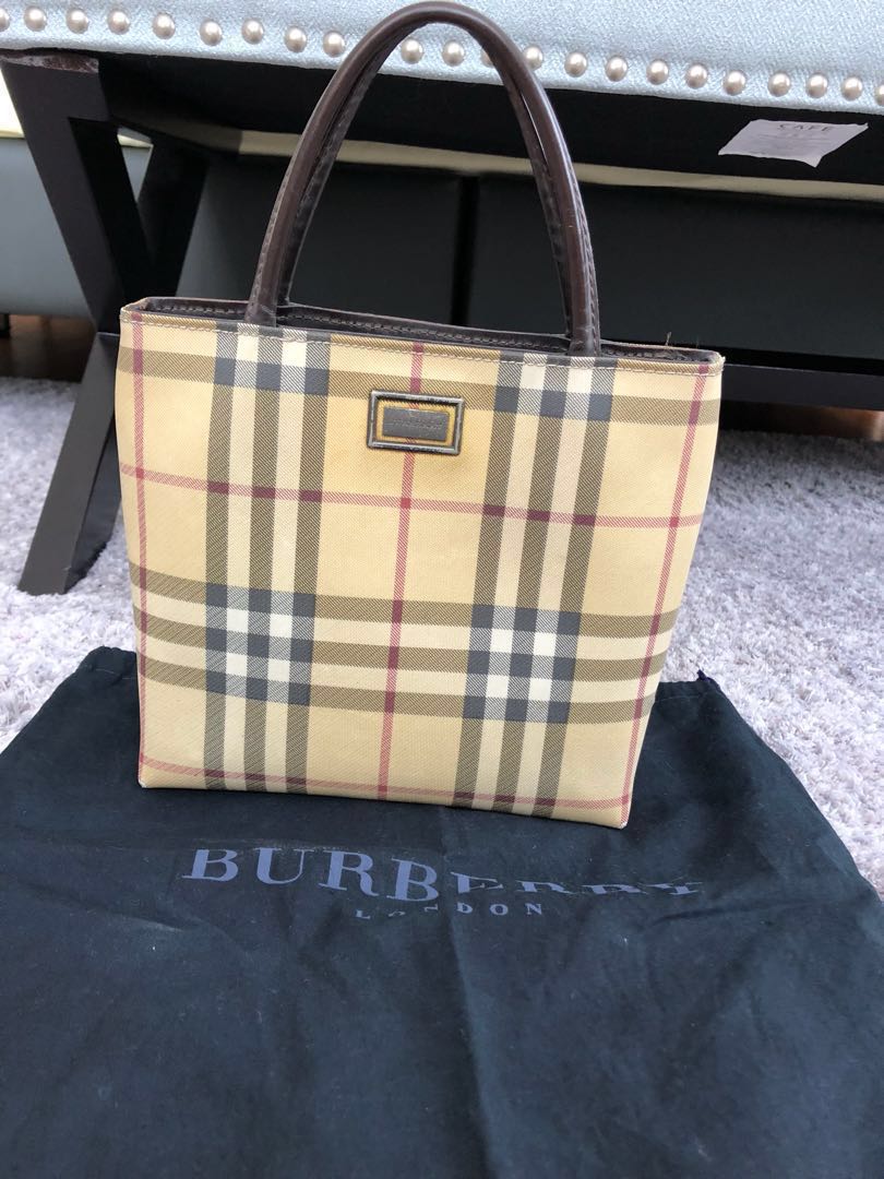 Authentic Vintage Burberry Bag, Luxury 