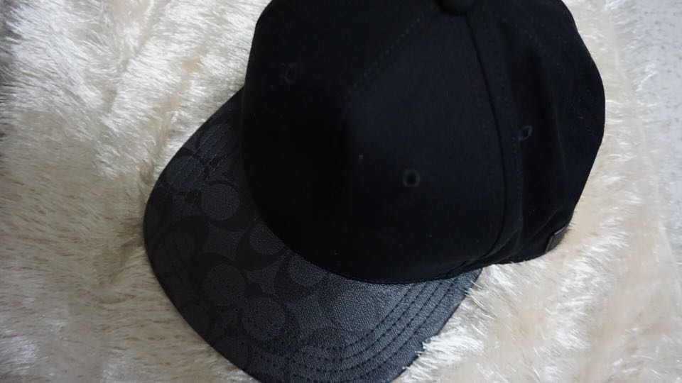 coach flat brim hat