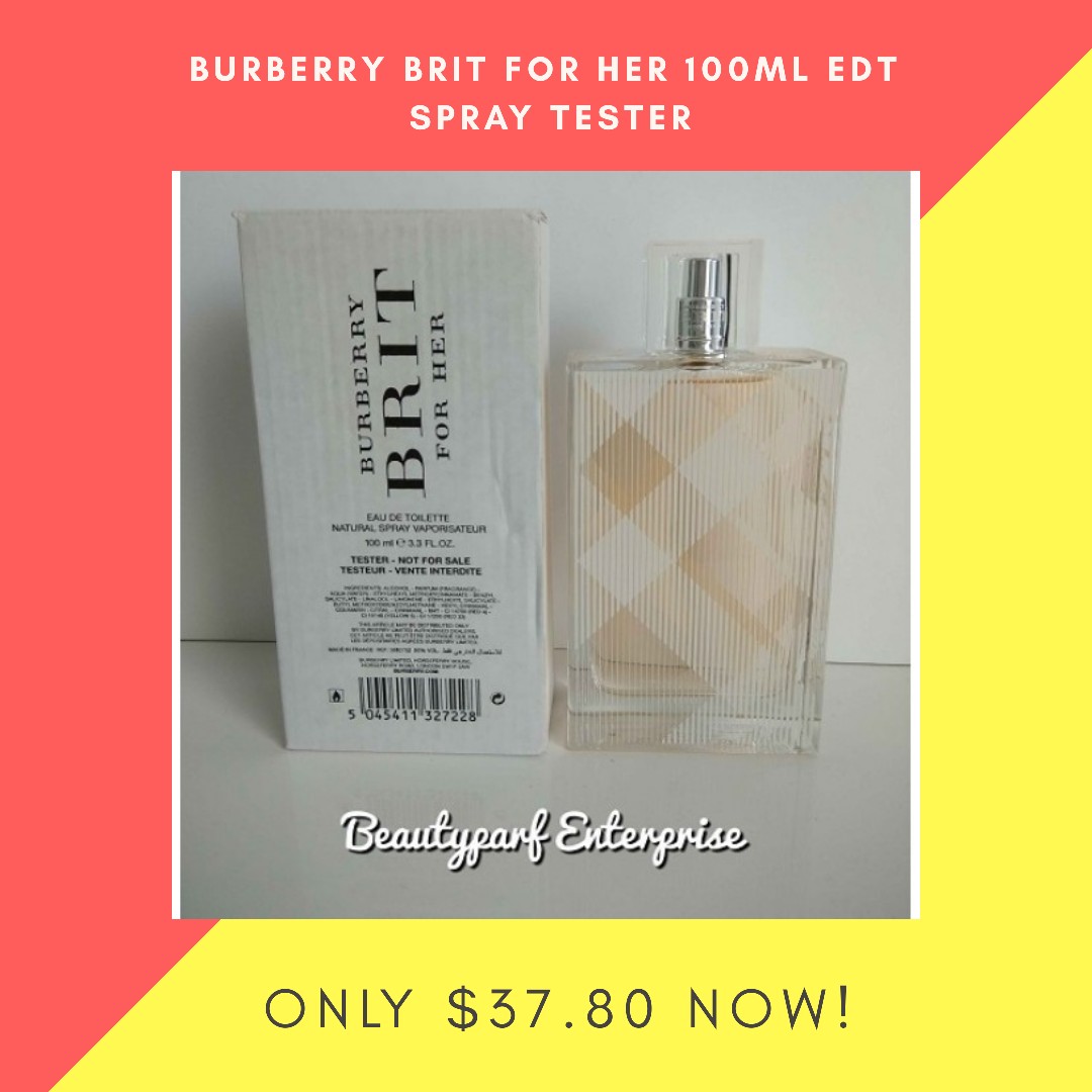 burberry brit for her tester