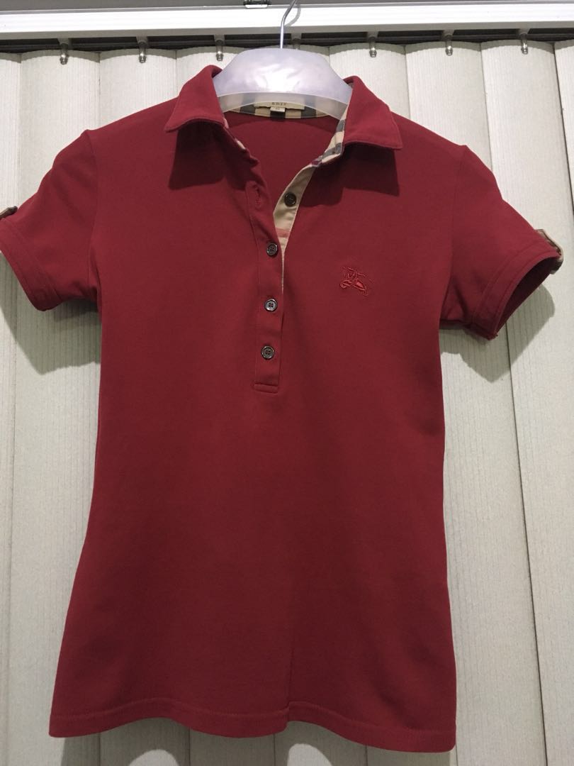 Burberry polo discount shirt womens bordeaux