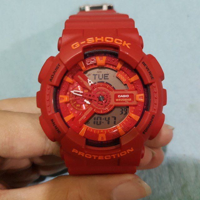 Casio G shock GA 110AC 4 Red Rare