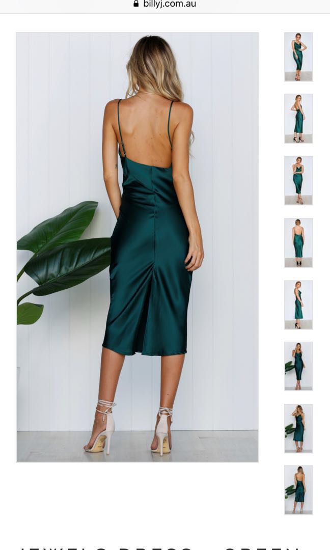 emerald green slip