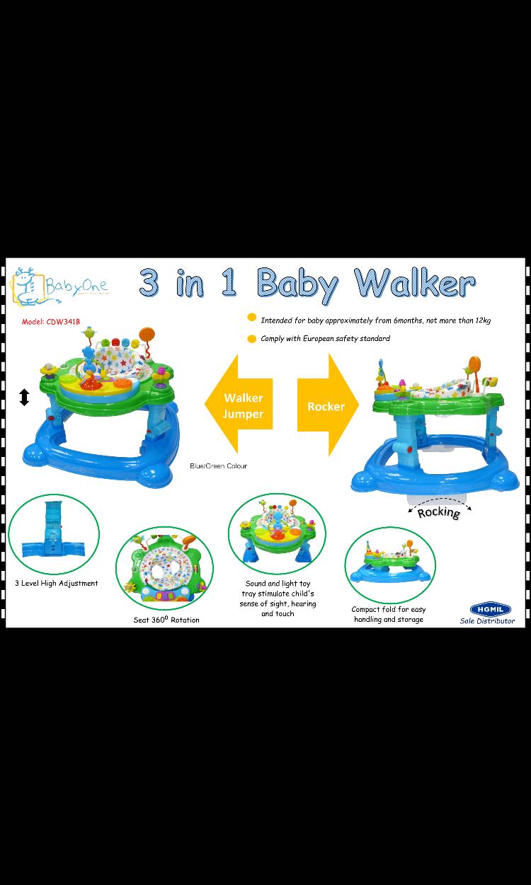 baby one 3 in 1 walker
