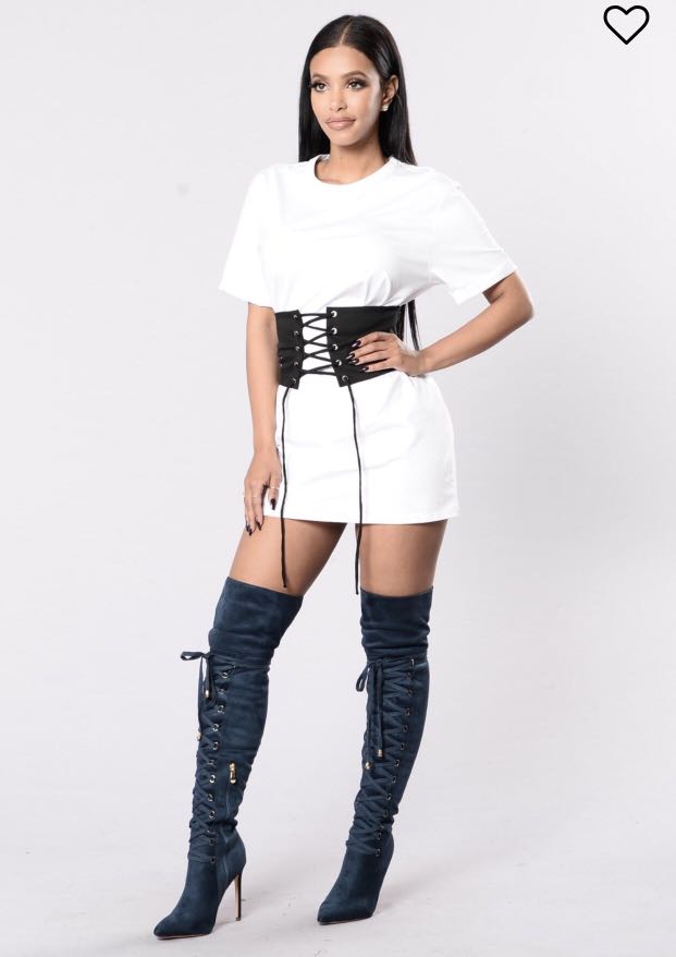 Fashion Nova T Shirt Dress Lace Up Women S Fashion Clothes On Carousell Fashion nova is the top online fashion store for women. carousell