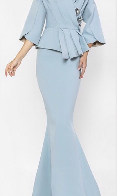 Fiziwoo Raya 2018 Sandakan In Powder Blue Women S Fashion Clothes Others On Carousell