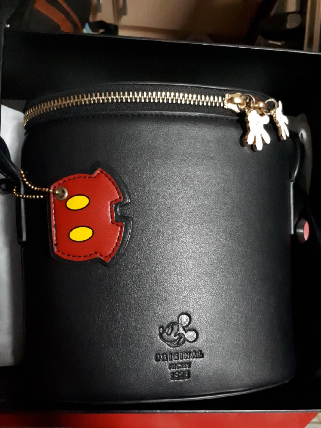 Grace Gift Mickey Cylinder Sling Bag Authentic Women s Fashion Bags Wallets Cross body Bags on Carousell