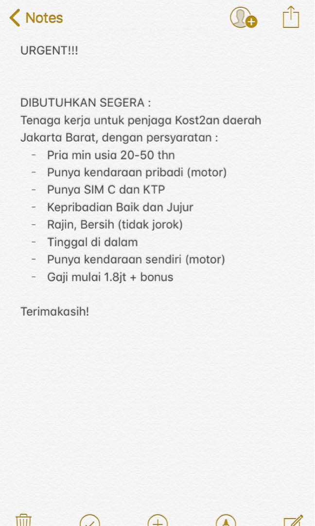 Lowongan Kerja Butuh Cepatt Pekerjaan Full Time Lainnya Di Carousell