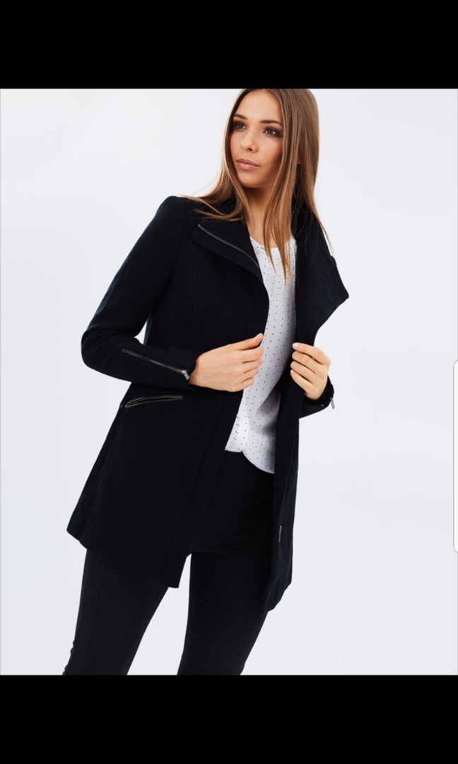 marcs rose felted wool coat