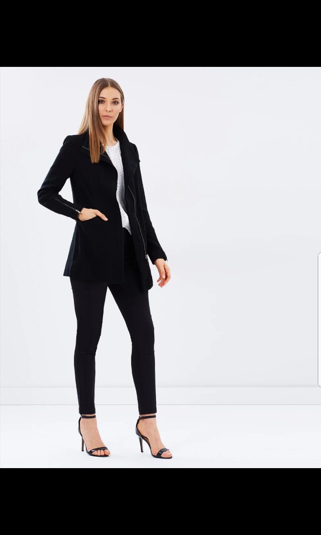 marcs rose felted wool coat