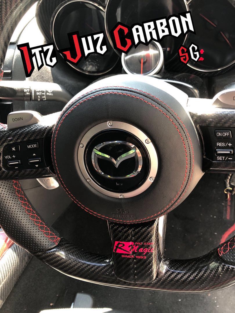 Mazda RX8 Leather airbag wrap, Car Accessories, Accessories on Carousell