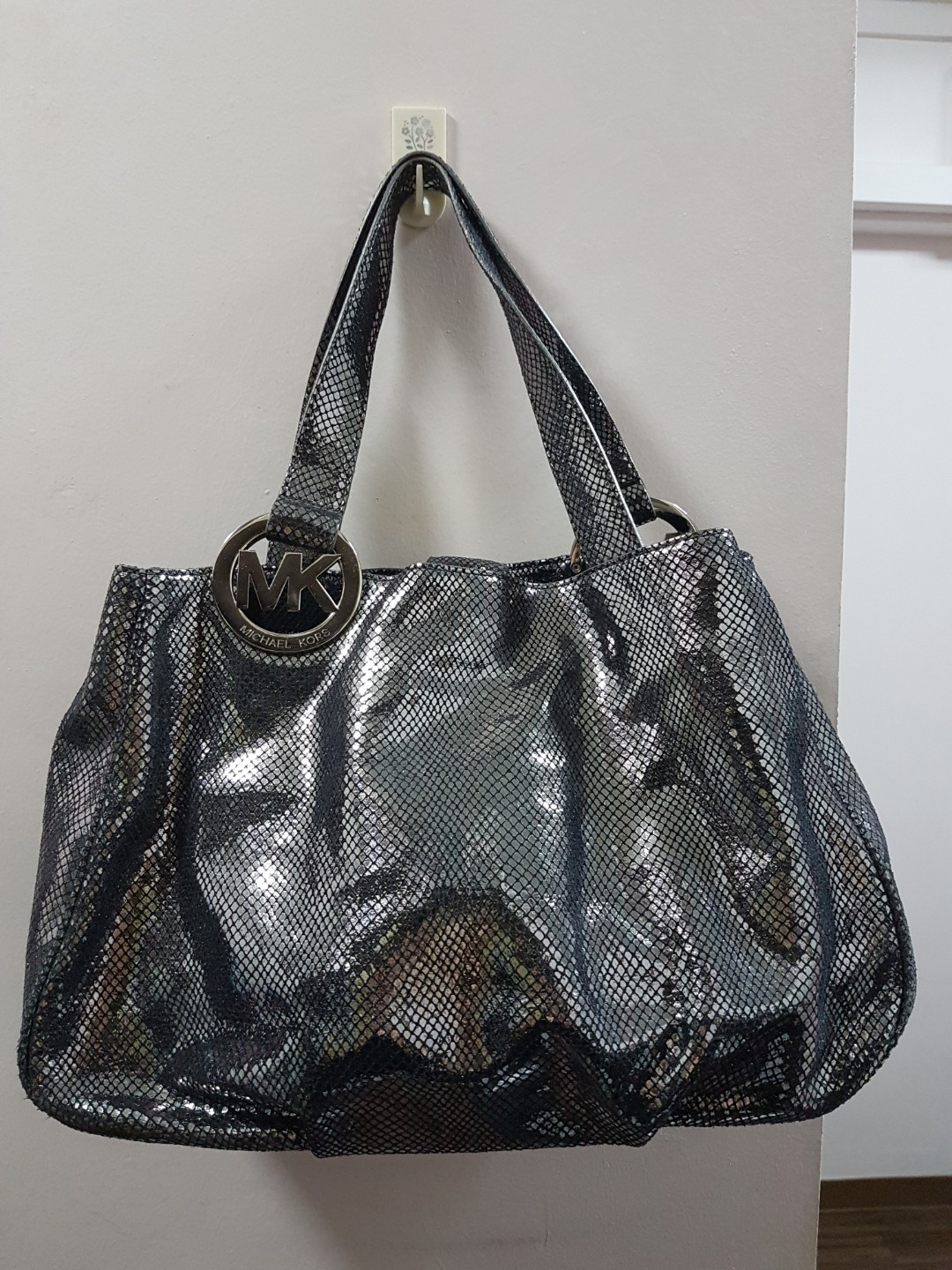 metallic michael kors handbags