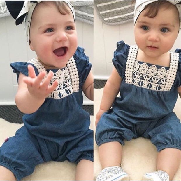 denim headband for baby