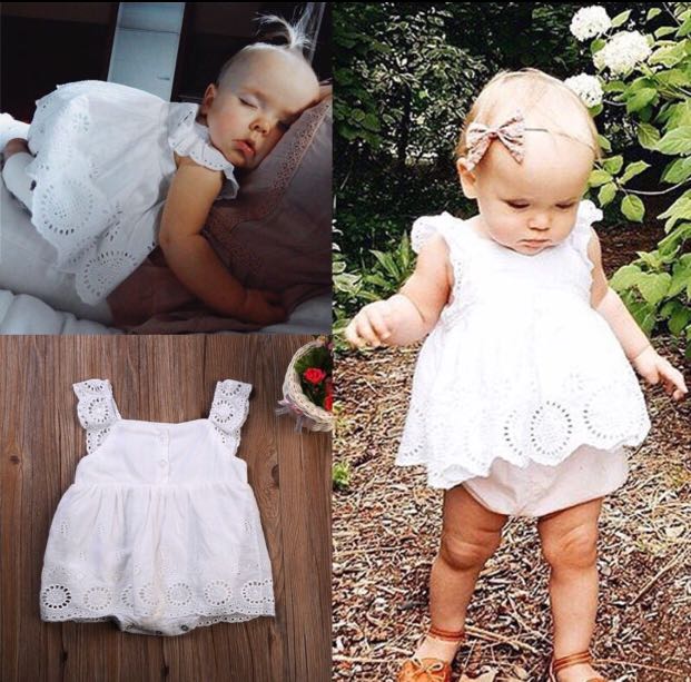 baby girl white jumpsuit