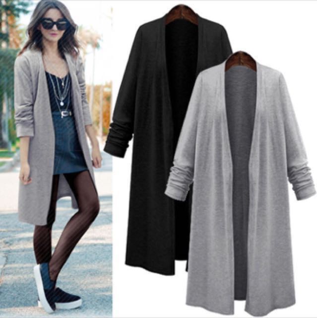 Plus Size Long Cardigan Women S Fashion Clothes Outerwear On Carousell